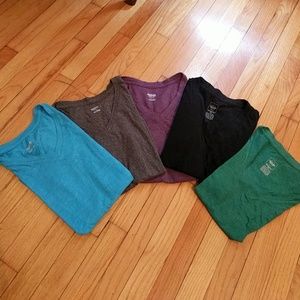 5 Target soft tee V necks